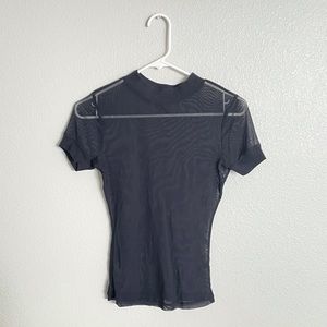 Out from Under UO mesh short sleeve top